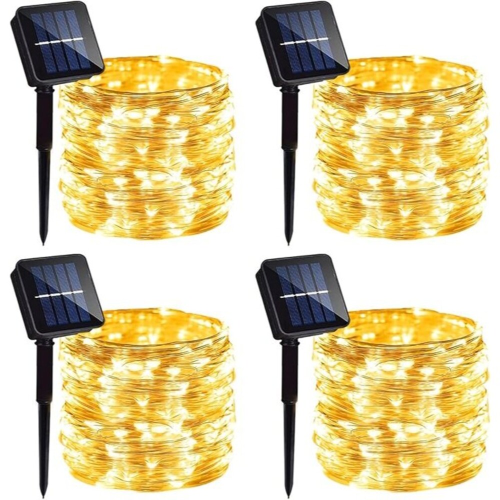 4 Pack Solar Fairy Lights 131Ft